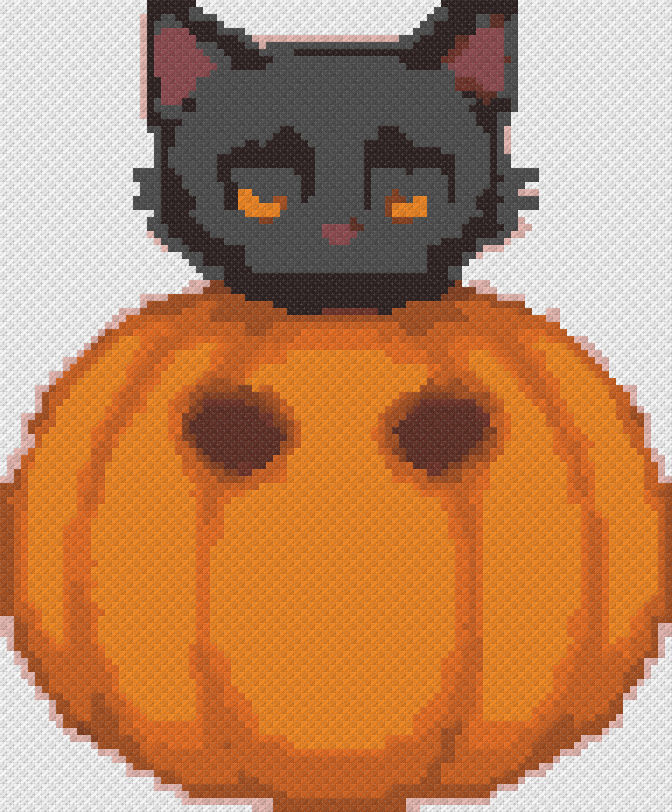Cat in a Pumpkin