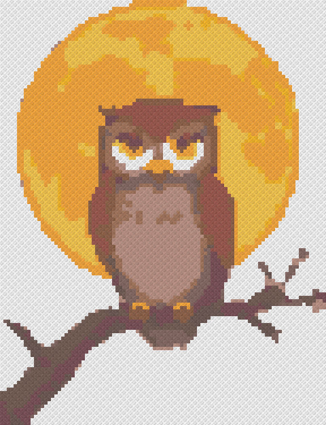 Owl and Harvest Moon
