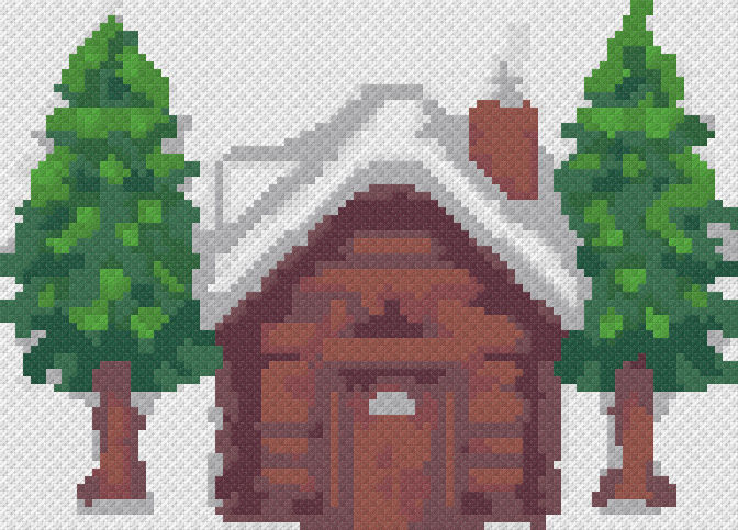 Snowy Cabin